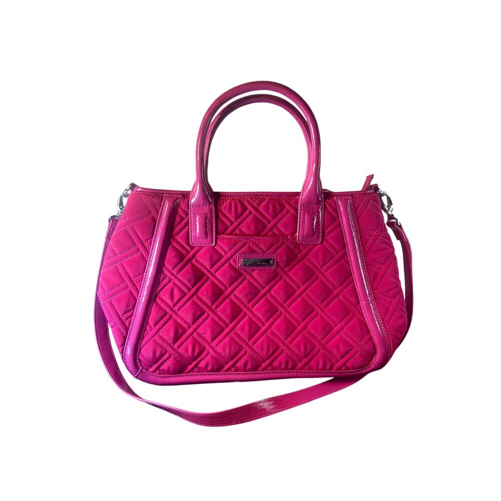 Vera Bradley Bright Fuchsia Quilted Satchel